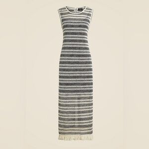 J.Crew Crochet Midi Dress in Stripes